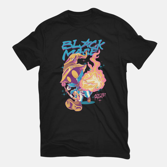 Darkness Mage Fire-Womens-Fitted-Tee-spoilerinc