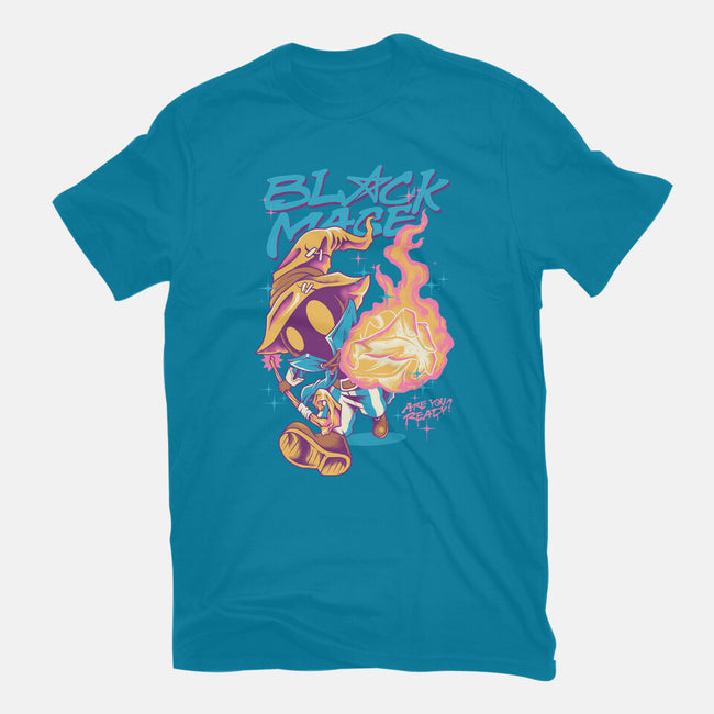 Darkness Mage Fire-Womens-Fitted-Tee-spoilerinc