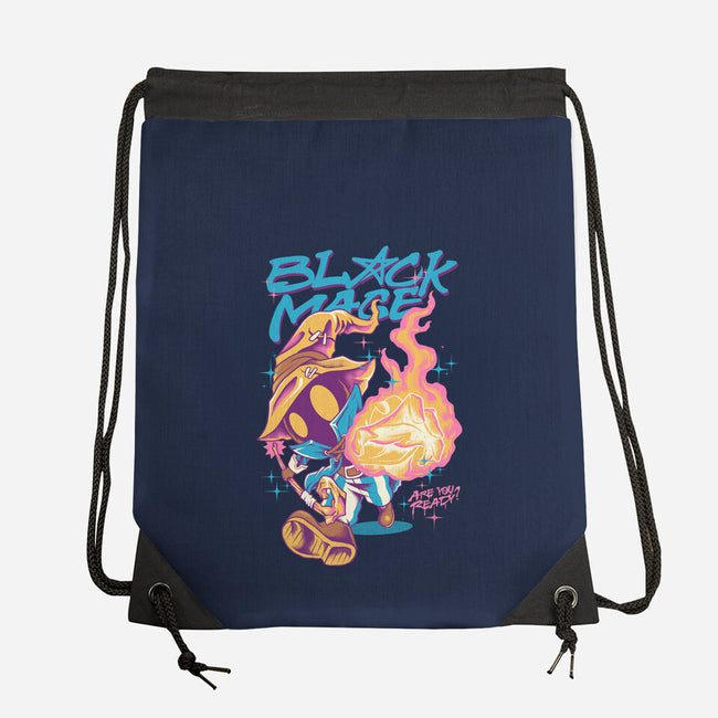 Darkness Mage Fire-None-Drawstring-Bag-spoilerinc