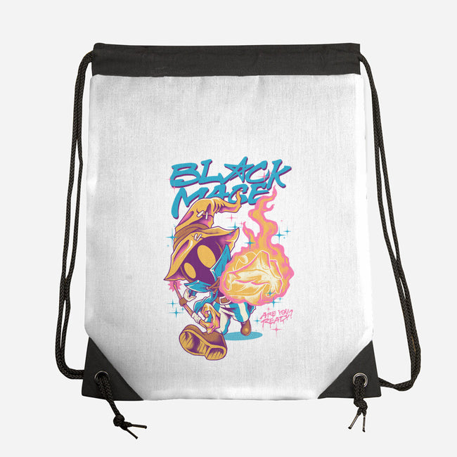 Darkness Mage Fire-None-Drawstring-Bag-spoilerinc