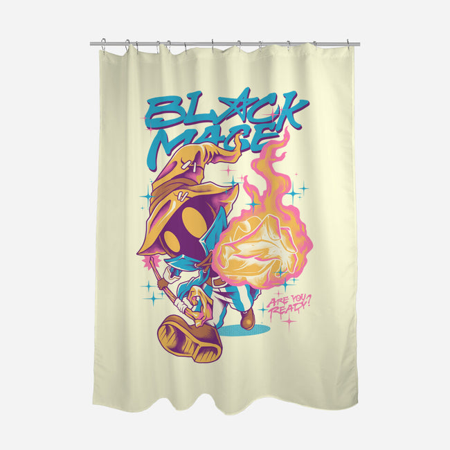 Darkness Mage Fire-None-Polyester-Shower Curtain-spoilerinc