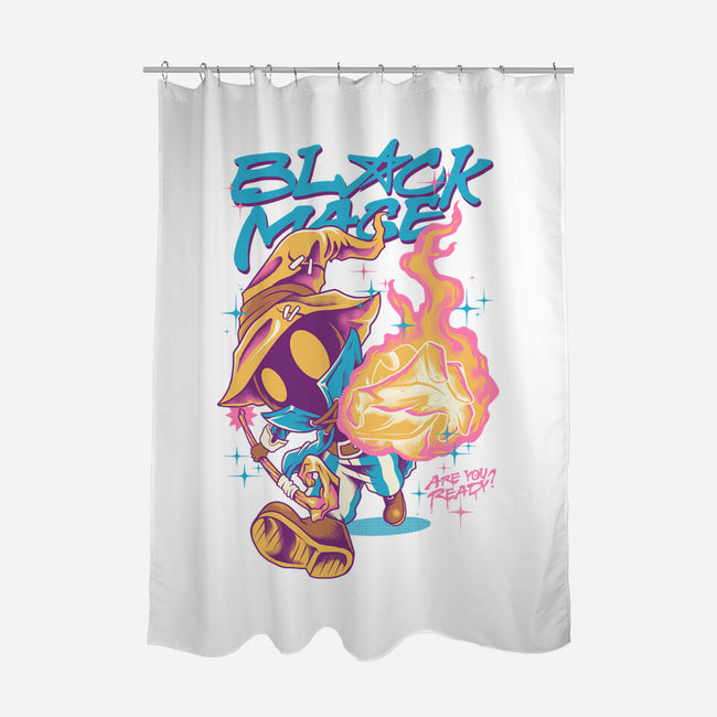 Darkness Mage Fire-None-Polyester-Shower Curtain-spoilerinc