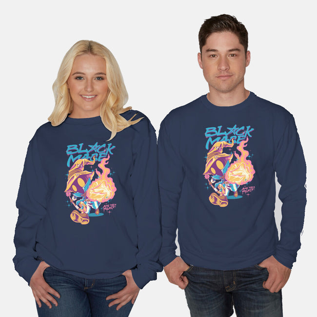 Darkness Mage Fire-Unisex-Crew Neck-Sweatshirt-spoilerinc