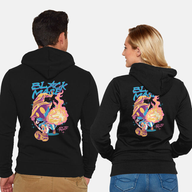 Darkness Mage Fire-Unisex-Zip-Up-Sweatshirt-spoilerinc