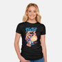 Darkness Mage Fire-Womens-Fitted-Tee-spoilerinc