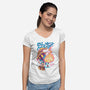 Darkness Mage Fire-Womens-V-Neck-Tee-spoilerinc