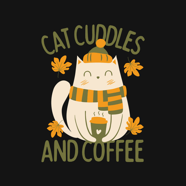 Cat Cuddles And Coffee-Unisex-Basic-Tee-brunopires