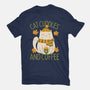 Cat Cuddles And Coffee-Womens-Basic-Tee-brunopires