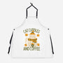Cat Cuddles And Coffee-Unisex-Kitchen-Apron-brunopires