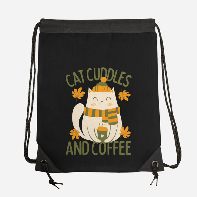 Cat Cuddles And Coffee-None-Drawstring-Bag-brunopires