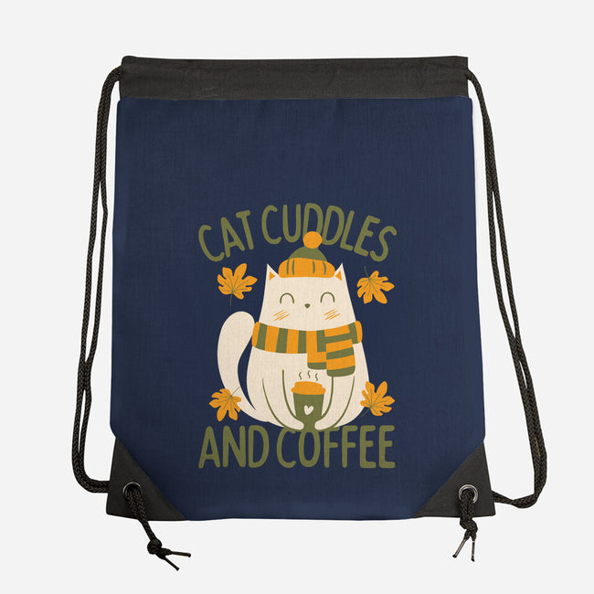 Cat Cuddles And Coffee-None-Drawstring-Bag-brunopires