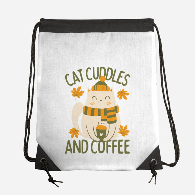 Cat Cuddles And Coffee-None-Drawstring-Bag-brunopires