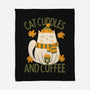 Cat Cuddles And Coffee-None-Fleece-Blanket-brunopires