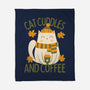 Cat Cuddles And Coffee-None-Fleece-Blanket-brunopires