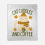 Cat Cuddles And Coffee-None-Fleece-Blanket-brunopires