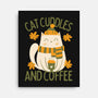 Cat Cuddles And Coffee-None-Stretched-Canvas-brunopires