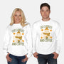 Cat Cuddles And Coffee-Unisex-Crew Neck-Sweatshirt-brunopires