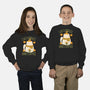 Cat Cuddles And Coffee-Youth-Crew Neck-Sweatshirt-brunopires