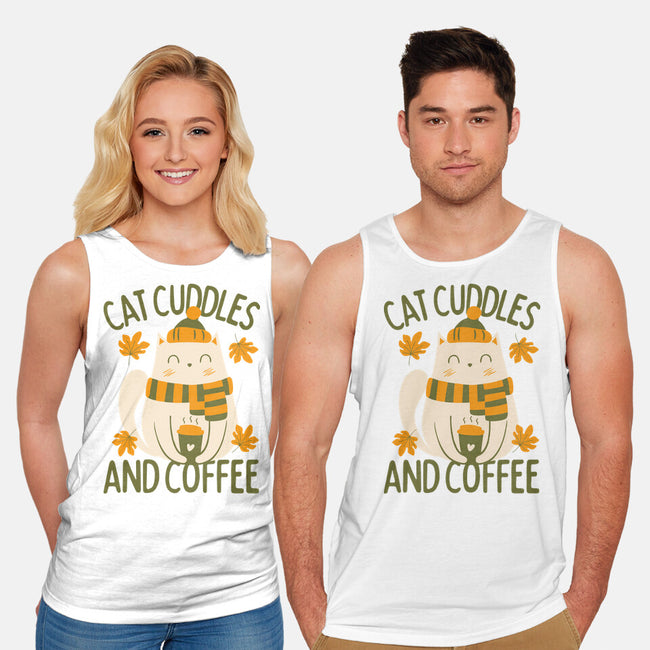Cat Cuddles And Coffee-Unisex-Basic-Tank-brunopires