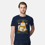 Cat Cuddles And Coffee-Mens-Premium-Tee-brunopires