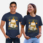 Cat Cuddles And Coffee-Unisex-Basic-Tee-brunopires
