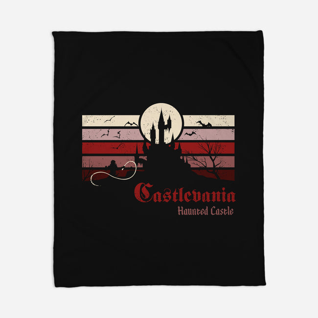 Haunted Castle-None-Fleece-Blanket-dandingeroz