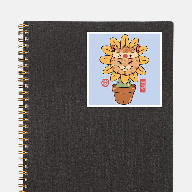 Flower Meowster-None-Glossy-Sticker-vp021
