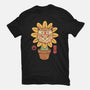 Flower Meowster-Womens-Fitted-Tee-vp021