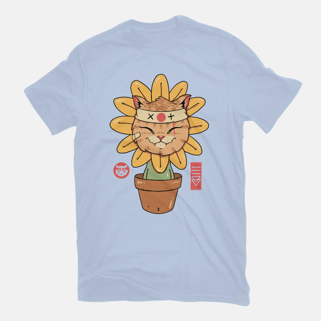 Flower Meowster-Womens-Fitted-Tee-vp021