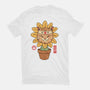 Flower Meowster-Womens-Basic-Tee-vp021