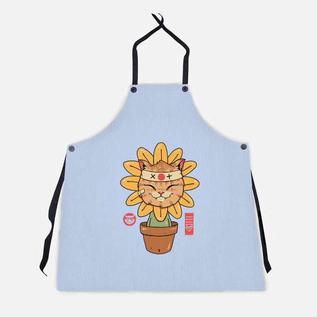 Flower Meowster-Unisex-Kitchen-Apron-vp021