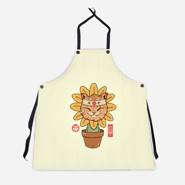 Flower Meowster-Unisex-Kitchen-Apron-vp021