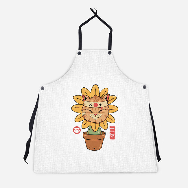 Flower Meowster-Unisex-Kitchen-Apron-vp021