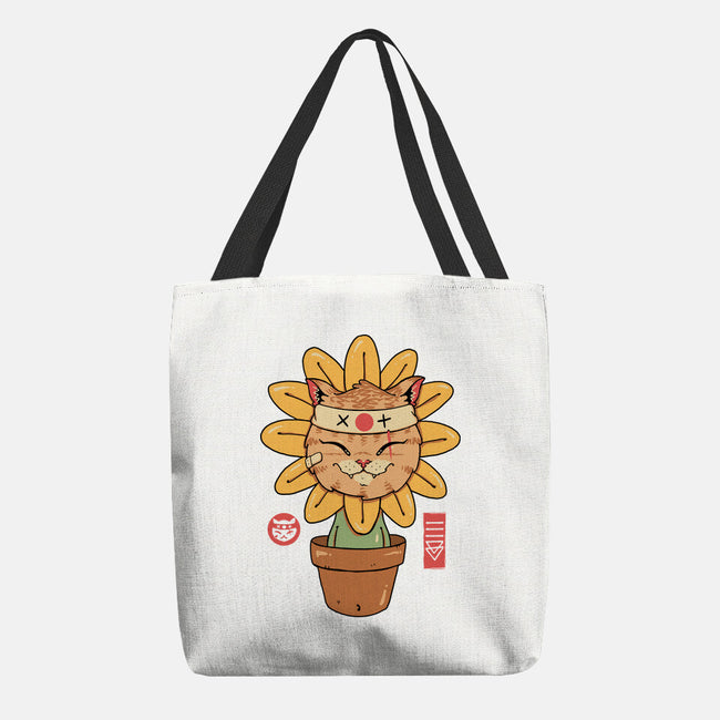 Flower Meowster-None-Basic Tote-Bag-vp021