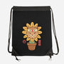 Flower Meowster-None-Drawstring-Bag-vp021