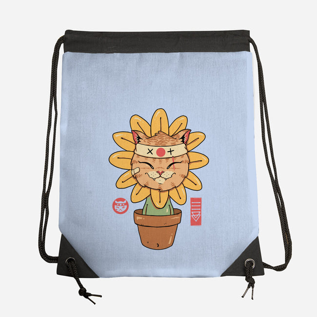 Flower Meowster-None-Drawstring-Bag-vp021