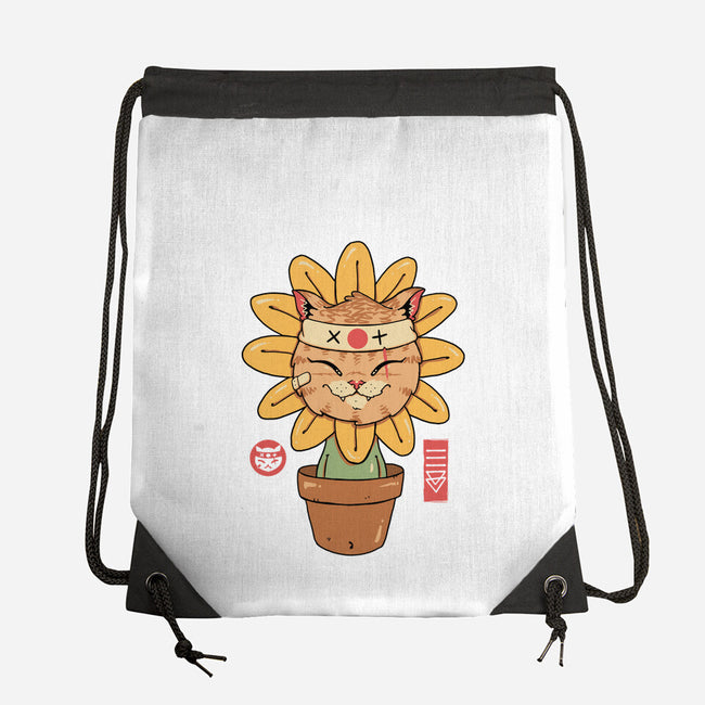 Flower Meowster-None-Drawstring-Bag-vp021