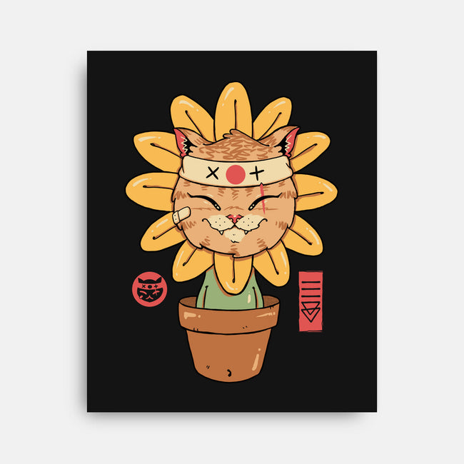 Flower Meowster-None-Stretched-Canvas-vp021