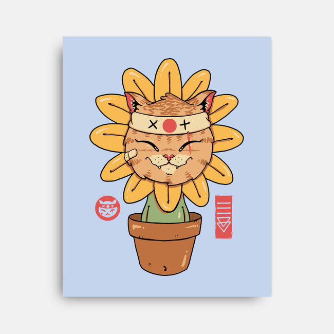 Flower Meowster-None-Stretched-Canvas-vp021