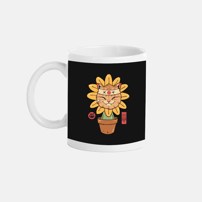 Flower Meowster-None-Mug-Drinkware-vp021