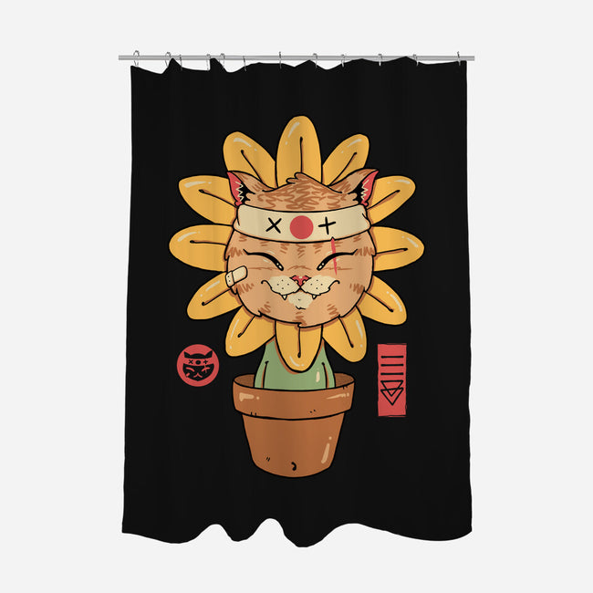 Flower Meowster-None-Polyester-Shower Curtain-vp021