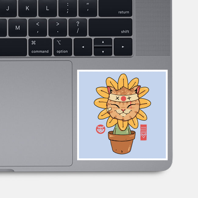 Flower Meowster-None-Glossy-Sticker-vp021