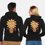 Flower Meowster-Unisex-Zip-Up-Sweatshirt-vp021