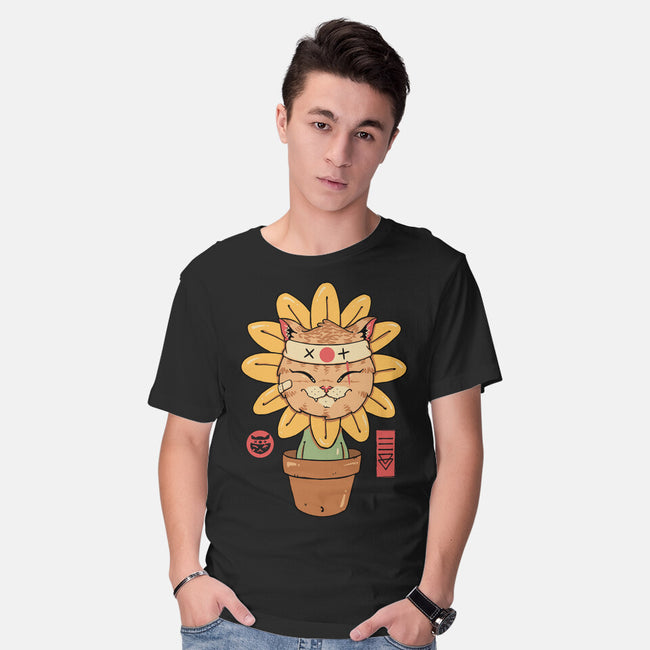 Flower Meowster-Mens-Basic-Tee-vp021