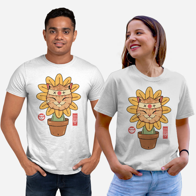 Flower Meowster-Unisex-Basic-Tee-vp021