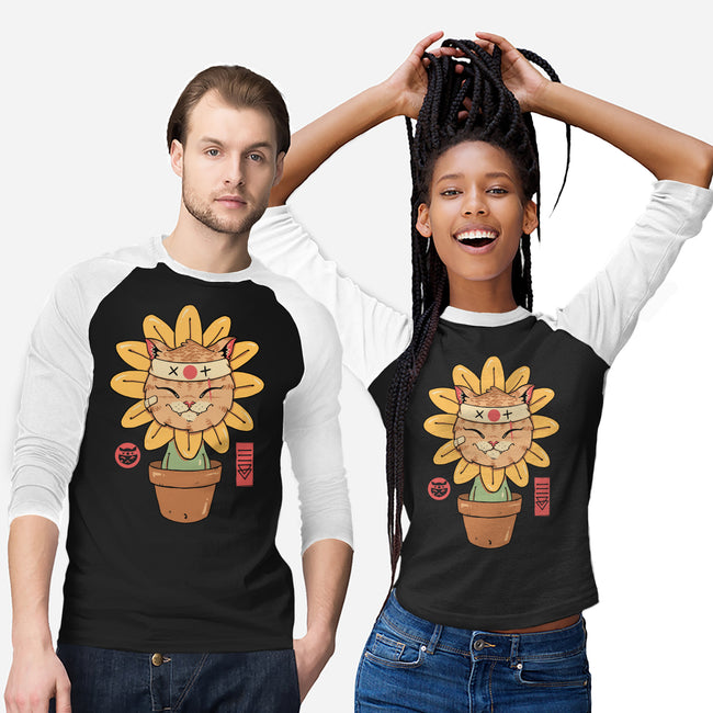 Flower Meowster-Unisex-Baseball-Tee-vp021