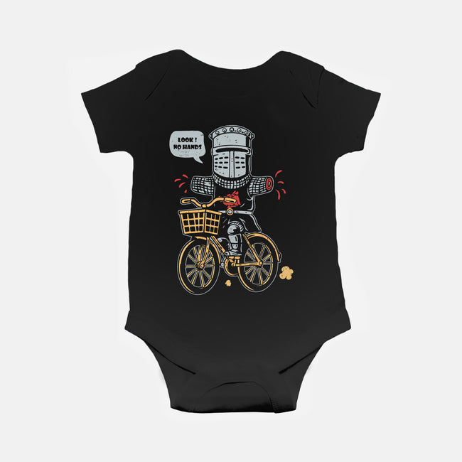 Just Look No Hands-Baby-Basic-Onesie-Marinho