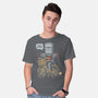 Just Look No Hands-Mens-Basic-Tee-Marinho