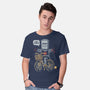 Just Look No Hands-Mens-Basic-Tee-Marinho