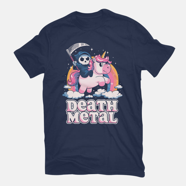 Death Metal Unicorn Reaper-Womens-Fitted-Tee-koalastudio